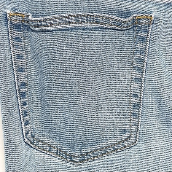 ReDone Comfort Stretch High Rise Button Fly Distressed Stove Pipe Jeans Women 31 - Picture 12 of 15